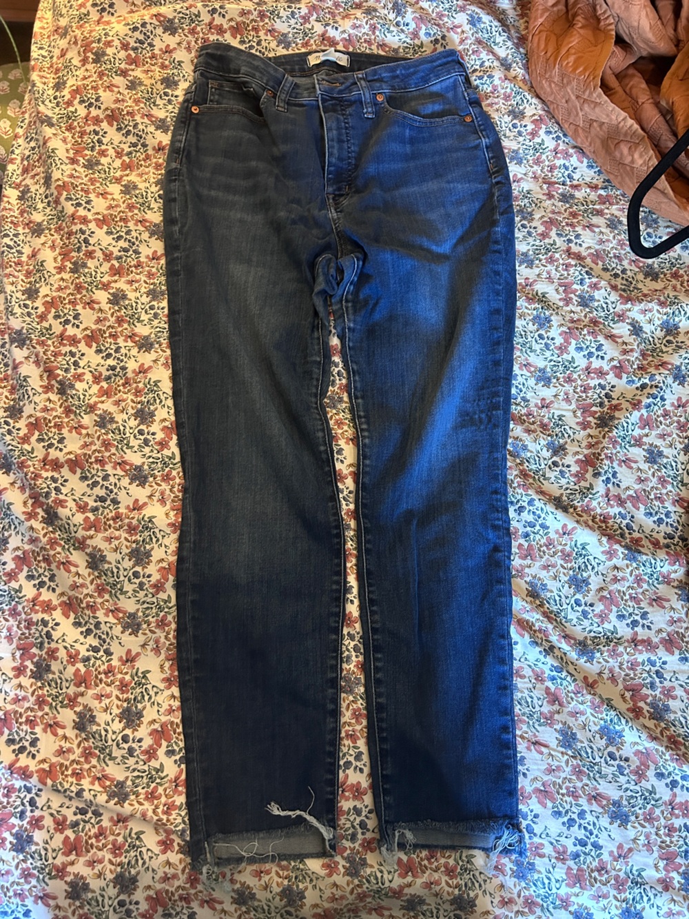 Madewell Dark Blue Straight-Leg Jeans